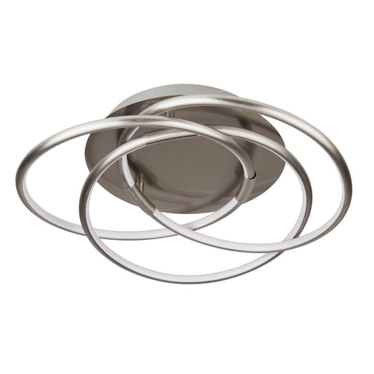 Searchlight Magic LED Flush Satin Zilver