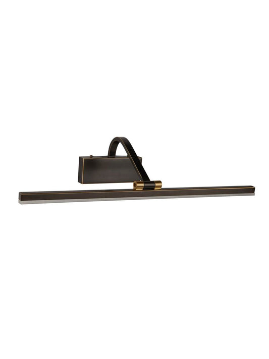 Searchlight Bilbao Picture Light Zwart & Brushed Goud Metaal