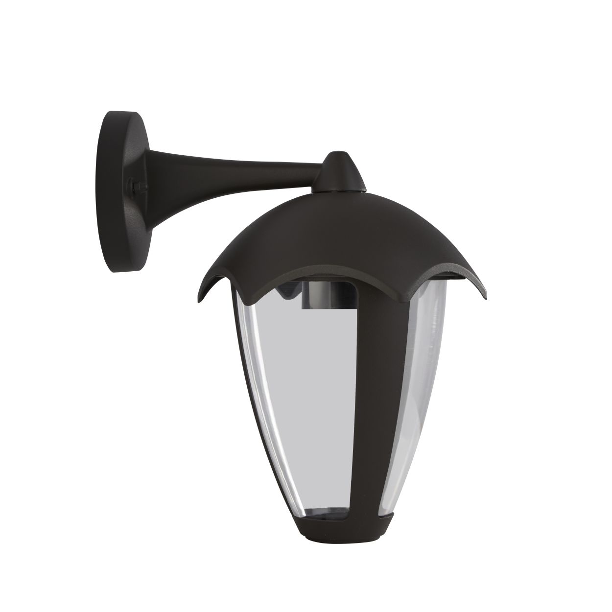 Searchlight Bluebell Buiten Wandlamp Grijs Metaal & Helder Polycarb