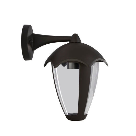 Searchlight Bluebell Buiten Wandlamp Grijs Metaal & Helder Polycarb