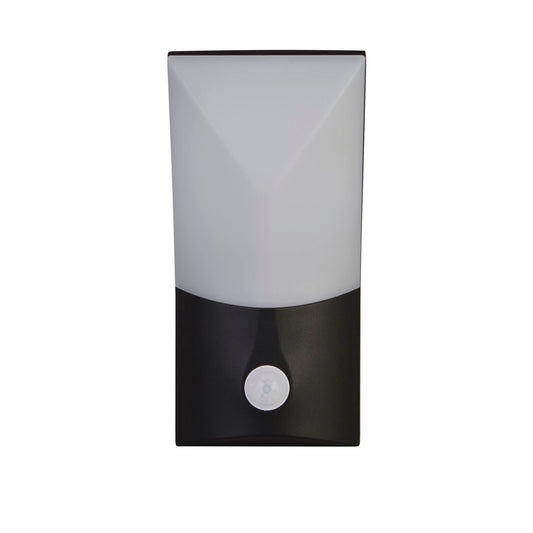 Searchlight Copenhagen Wandlamp Zwart Metaal & Opal Polycarbonate