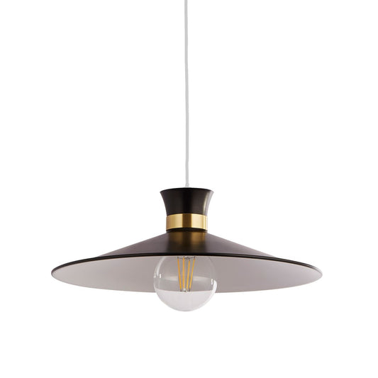 Searchlight Balham Hanglamp Zwart & Goud Metaal