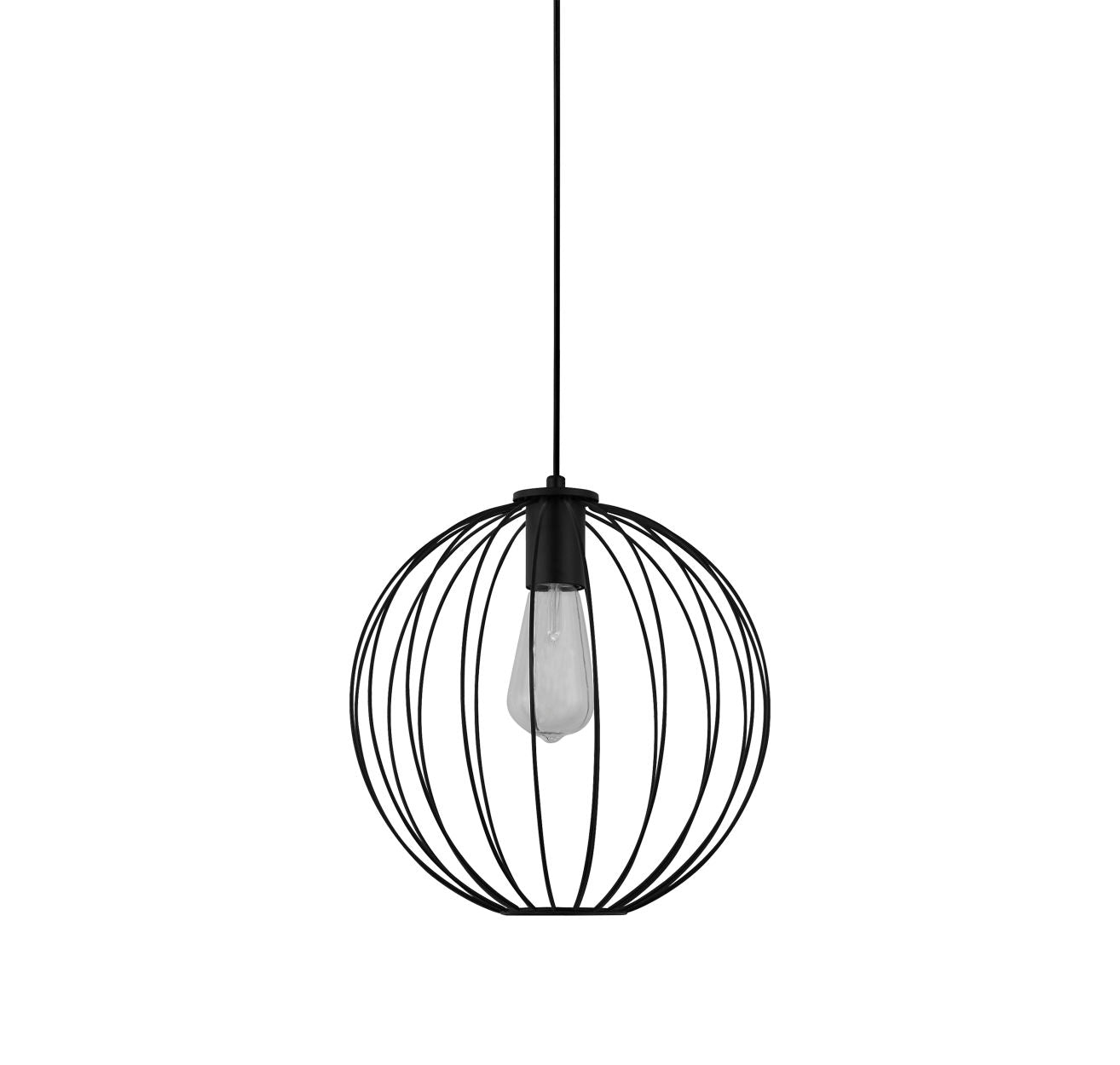 Searchlight Rondo Hanglamp Zwart Metaal