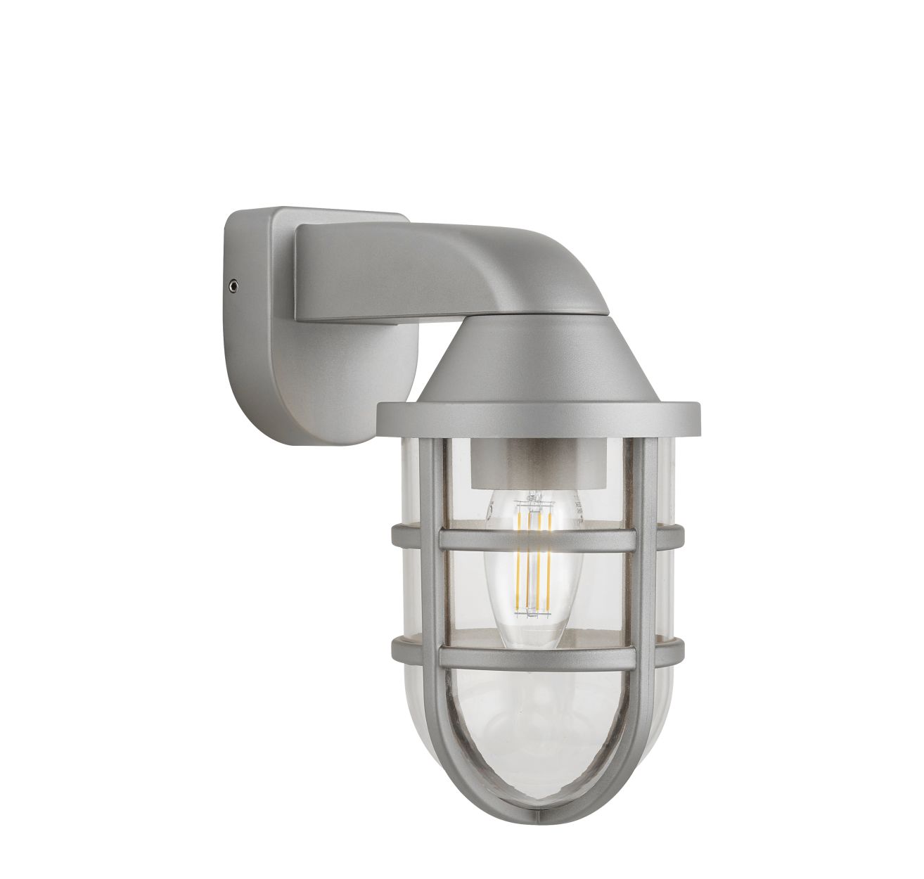 Searchlight Seaside Buiten Wandlamp Zilver Plastic