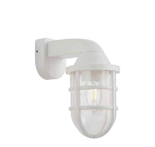Searchlight Seaside Buiten Wandlamp Wit Plastic