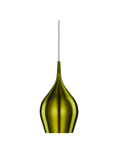 Searchlight Vibrant Pendant  - Metallic Green Metal