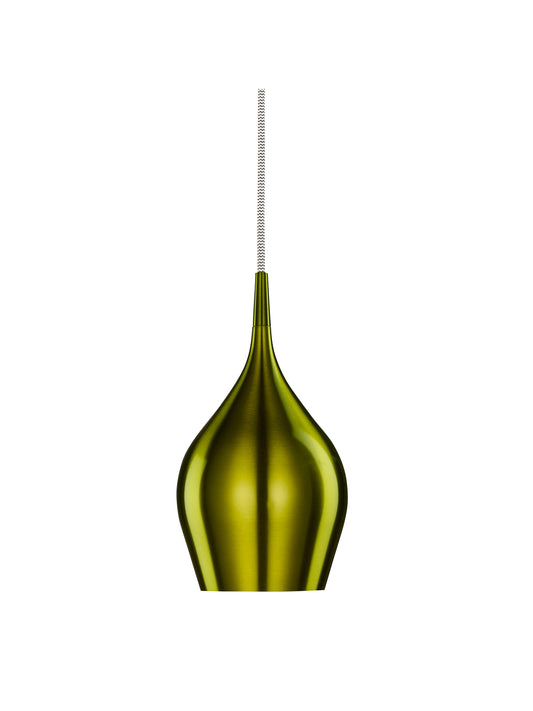 Searchlight Vibrant Pendant  - Metallic Green Metal