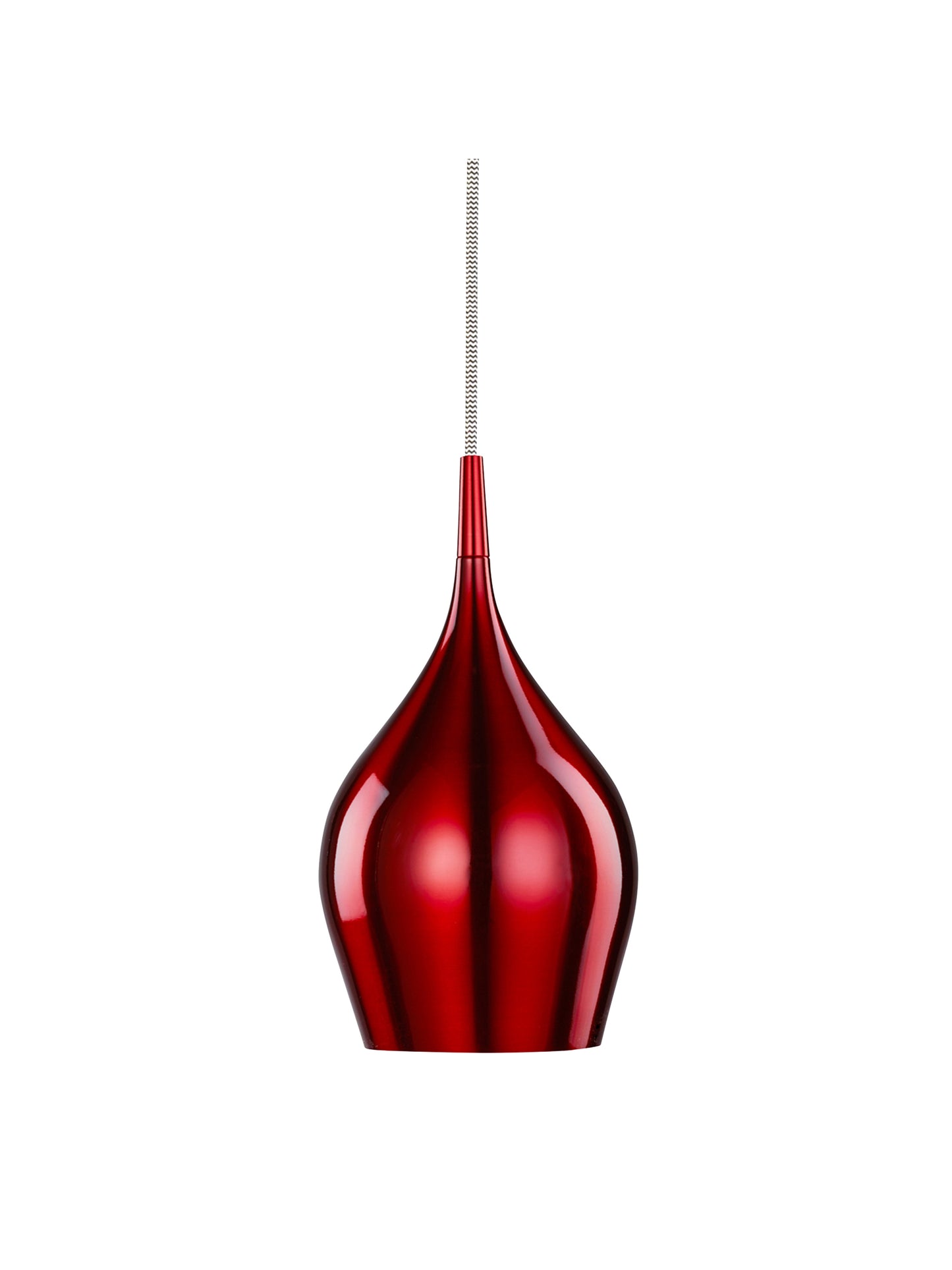 Searchlight Vibrant Pendant  - Metallic Red Metal