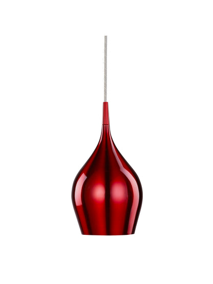 Searchlight Vibrant Pendant  - Metallic Red Metal