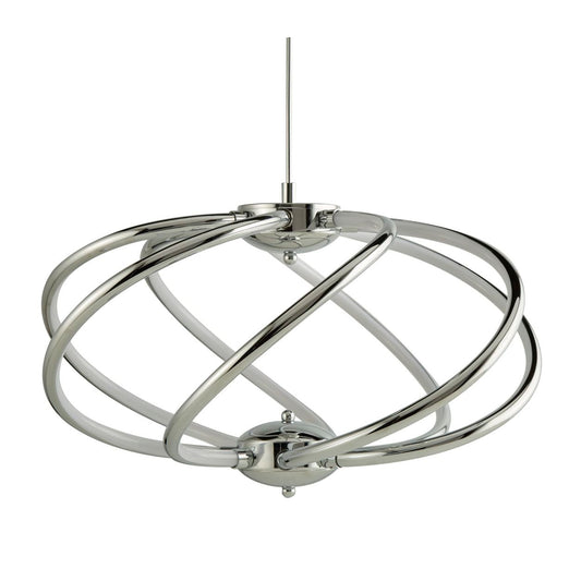 Searchlight Magic 7Lt Hanglamp Chroom Metaal & Opal Acryl