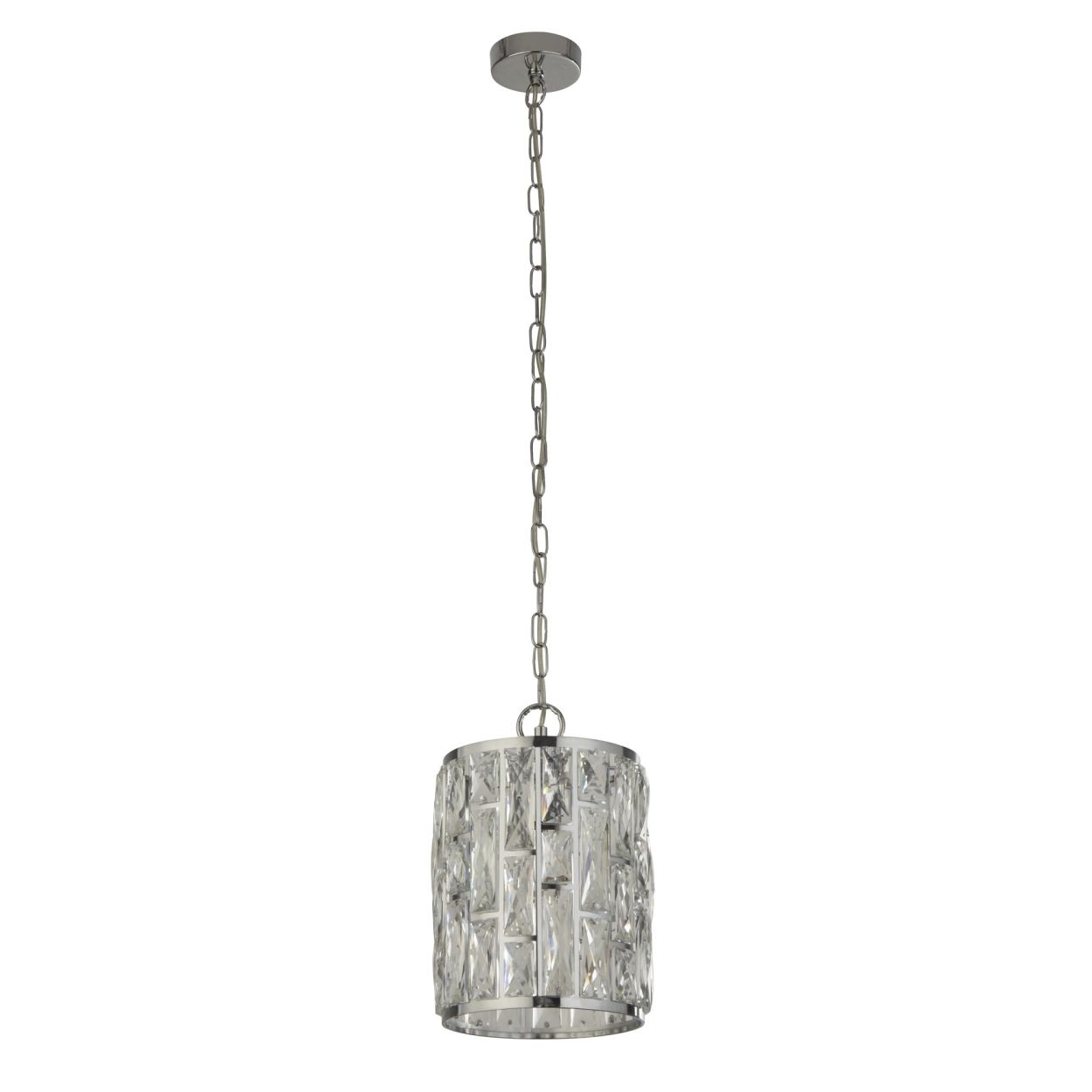 Searchlight Bijou Hanglamp Chroom Metaal & Kristal Glas