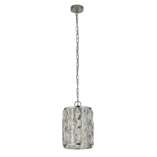 Searchlight Bijou Hanglamp Chroom Metaal & Kristal Glas