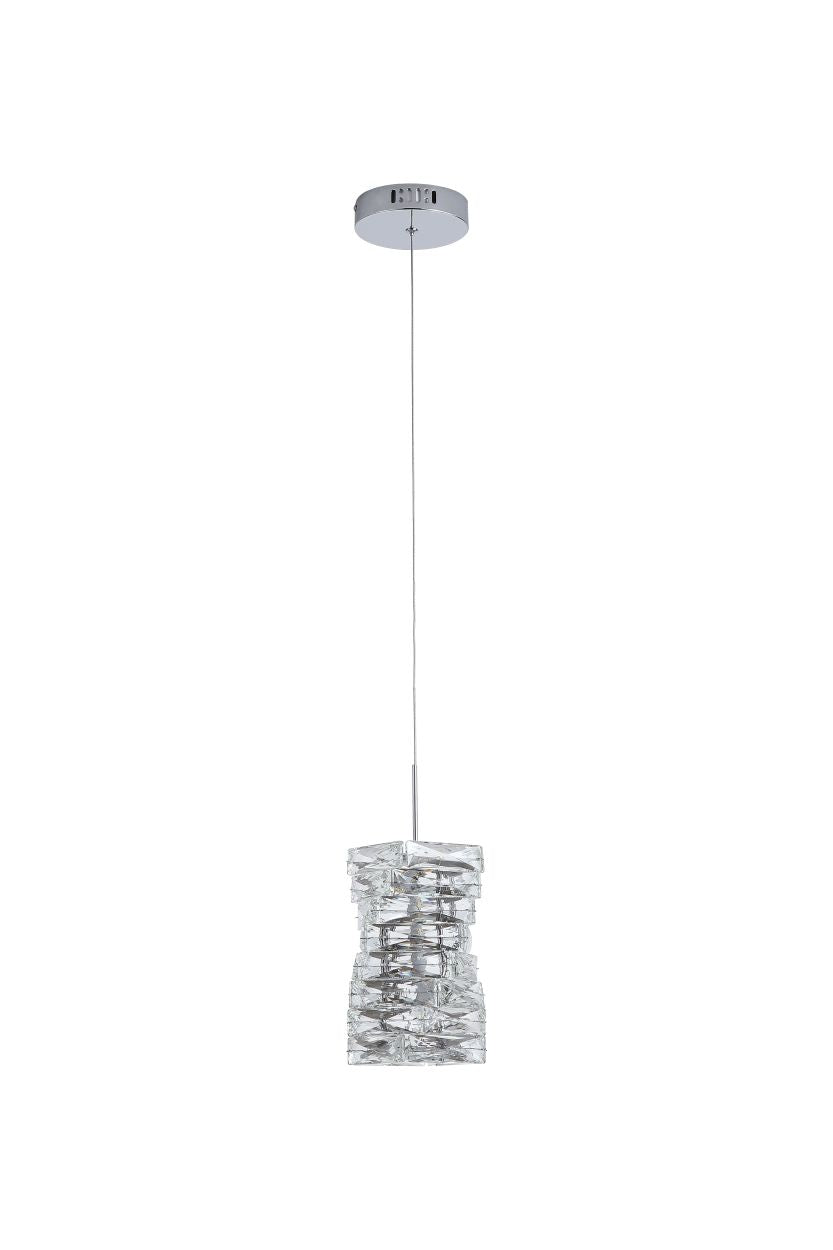 Searchlight Modena LED Hanglamp, Chroom and Helder Kristal