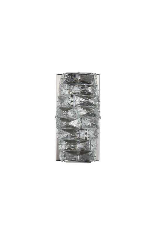Searchlight Modena LED Wandlamp, Chroom with Helder Kristal
