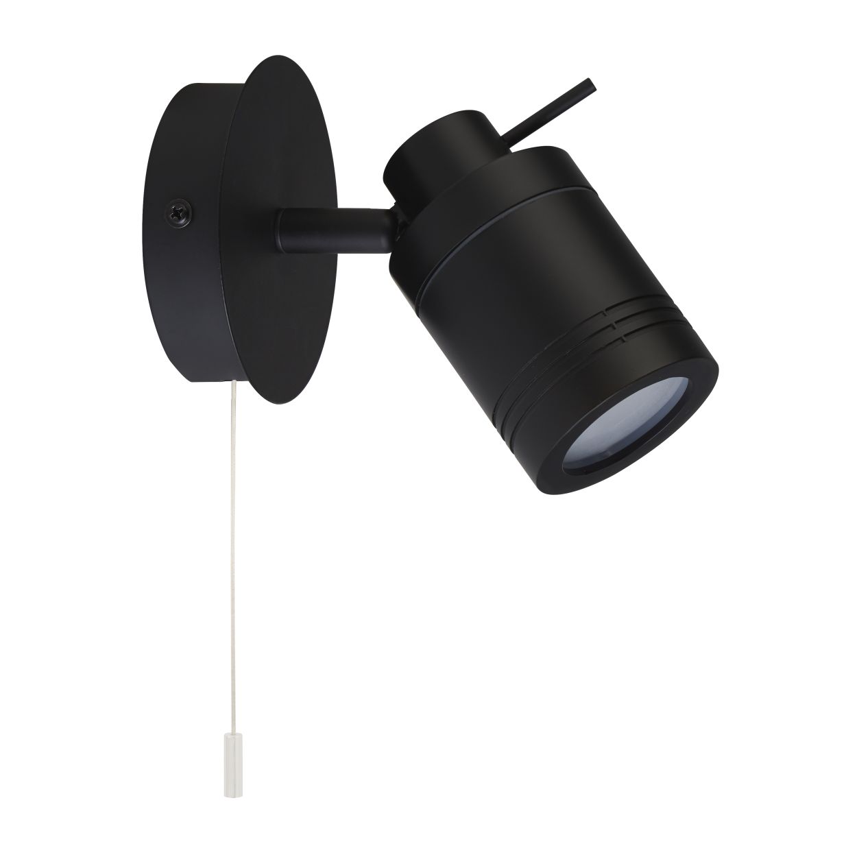 Searchlight Samson Spot Zwart Metaal