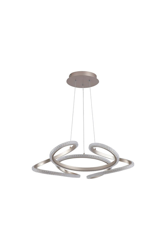Searchlight Doodle LED Hanglamp, Champagne Metaal