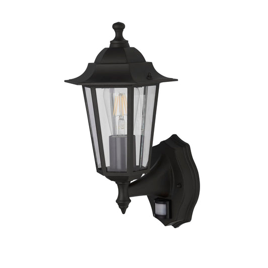 Searchlight Alex Buiten Wandlamp Zwart Metaal & Glas