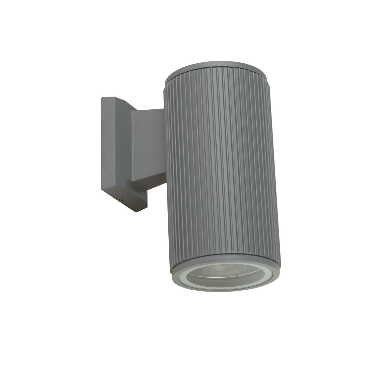 Searchlight Hamburg Buiten Wandlamp Grijs Metaal & Helder Glas