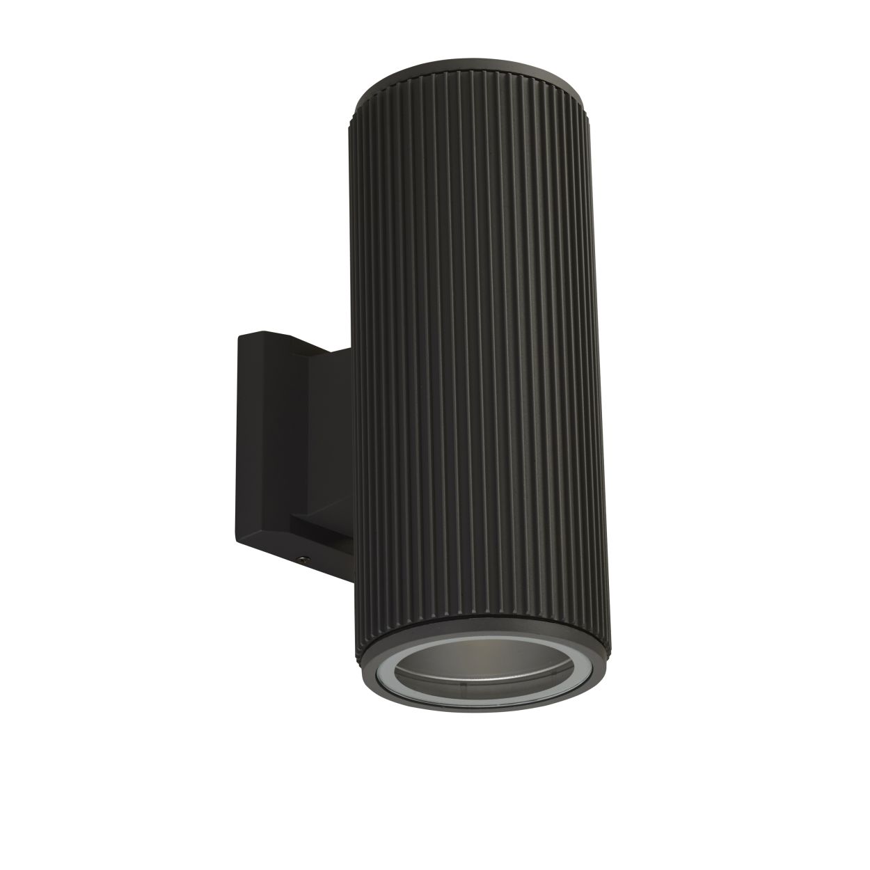 Searchlight Hamburg Buiten Wandlamp Zwart Metaal & Glas