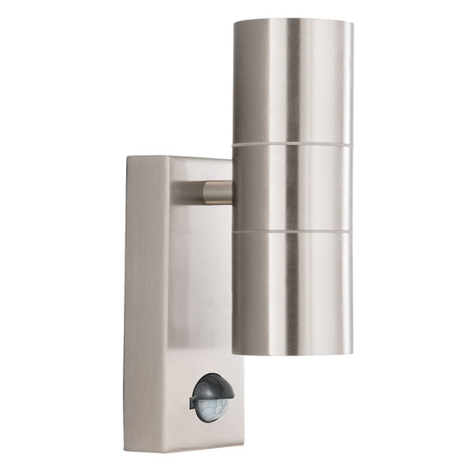 Searchlight Metro Buiten Wandlamp Stainless Staal Metaal & Glas