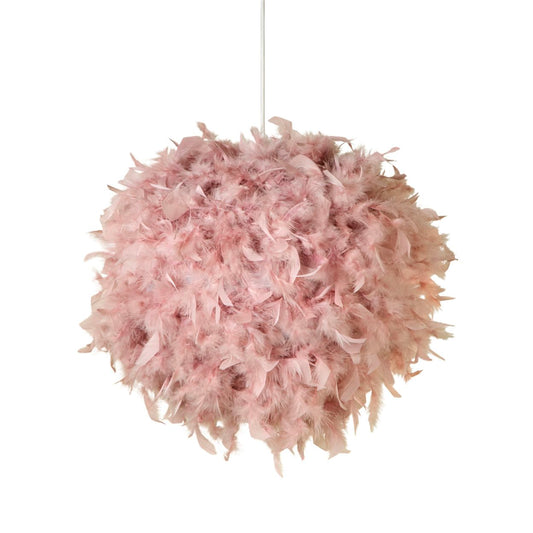 Searchlight Kate Feather Roze Non Elec Lampenkap (Lampenkap Only)