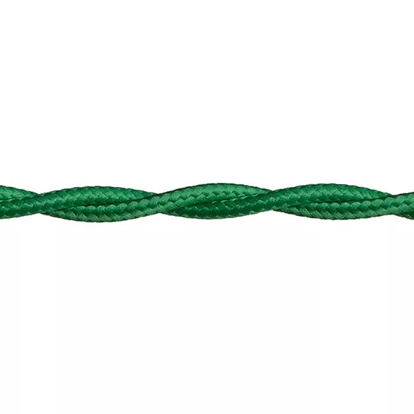 Stofkabel Gedraaid Groen per meter