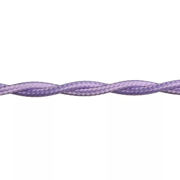 Stofkabel Gedraaid Lila per meter