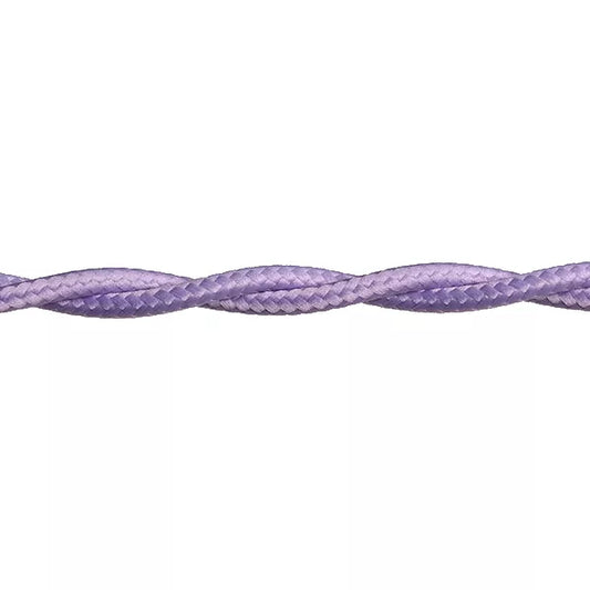 Stofkabel Gedraaid Lila per meter