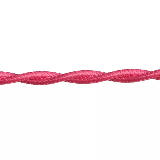 Stofkabel Gedraaid Fuchsia per meter
