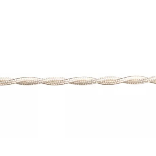 Stofkabel Gedraaid Ivoor per meter