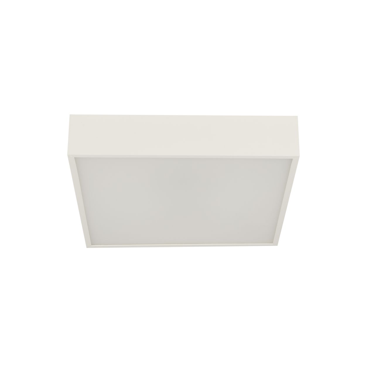 Searchlight Zeus Flush Wit Metaal & Opal Polycarbonate