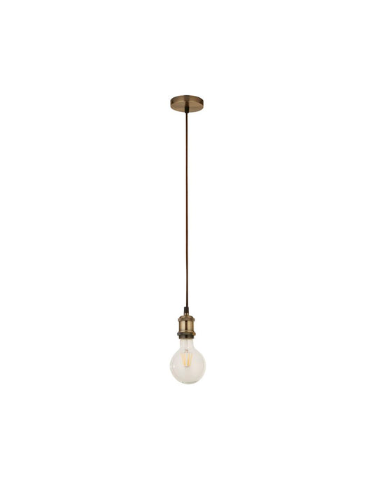 Searchlight Antique Messing 1Lt Cable Hanglamp