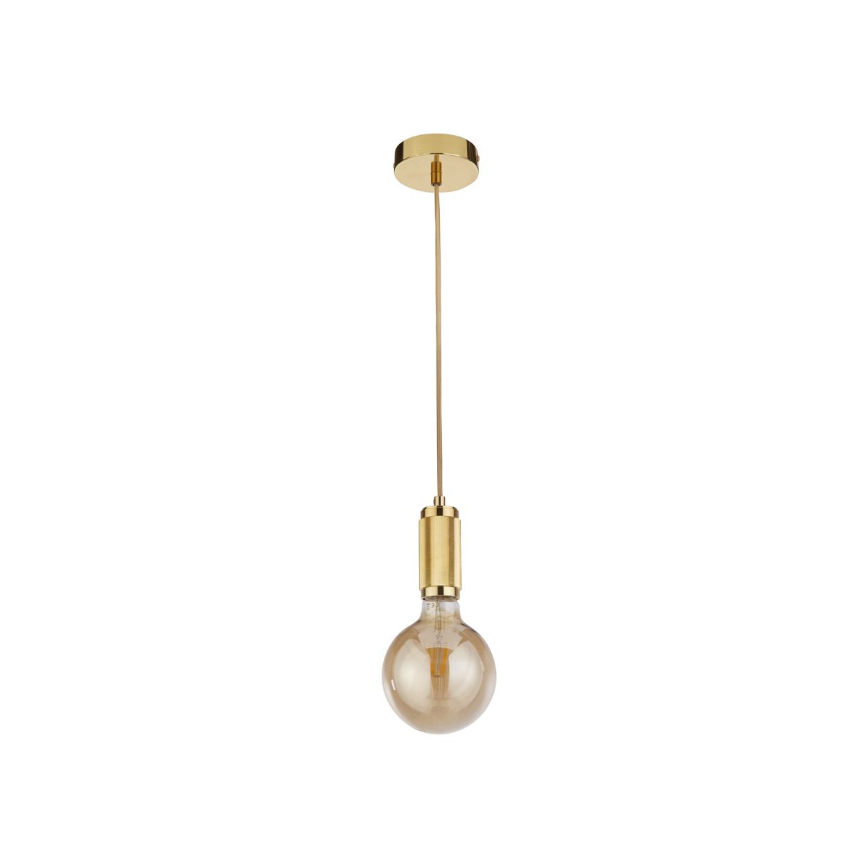 Searchlight Hanglamp Cable Knurled Goud Metaal & Goud Braided Cable