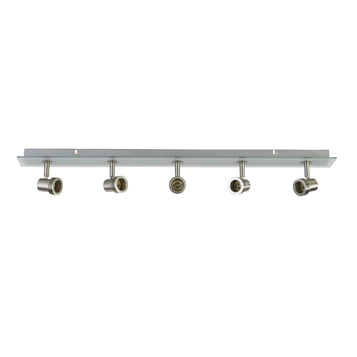 Searchlight Top Hat 5Lt Bar Spot Satin Zilver & Acid Glas