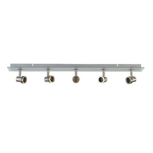 Searchlight Top Hat 5Lt Bar Spot Satin Zilver & Acid Glas