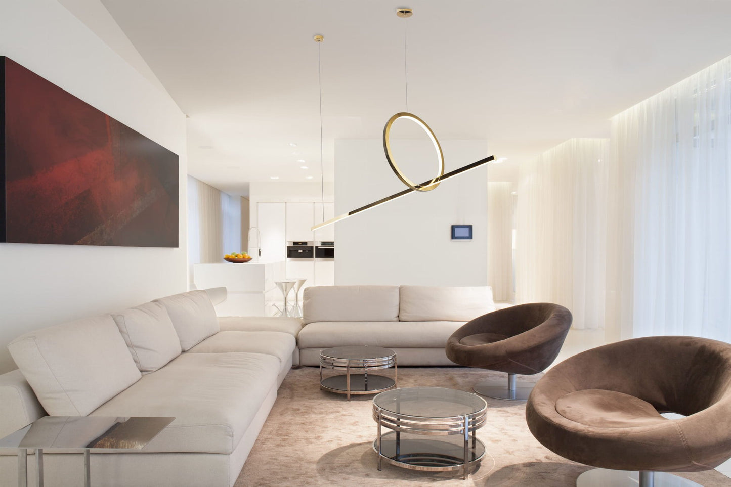 Maxlight P0390 Hanglamp Lozanna 18W Goud