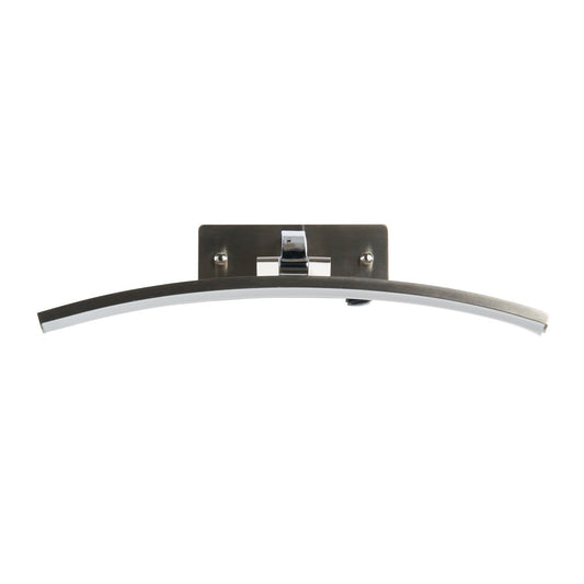 Searchlight Santorini Picture Light Satin Zilver & Gepolijst Chroom