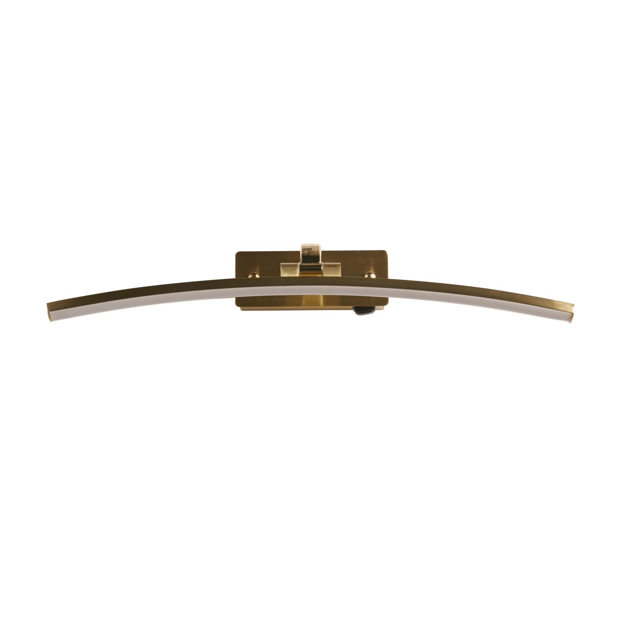 Searchlight Santorini Picture Light Satin Messing & Polished Metaal