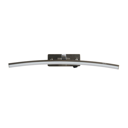 Searchlight Santorini Picture Light Satin Zilver & Gepolijst Chroom
