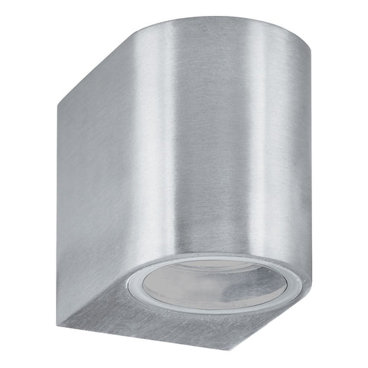 Searchlight Eiffel Buiten Wandlamp Satin Zilver, Helder & Mat