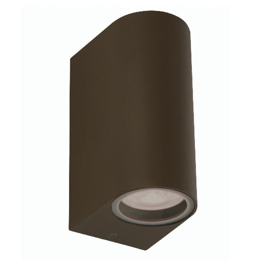Searchlight Eiffel Buiten 2Lt Wandlamp Rustic Bruin, Helder & Mat