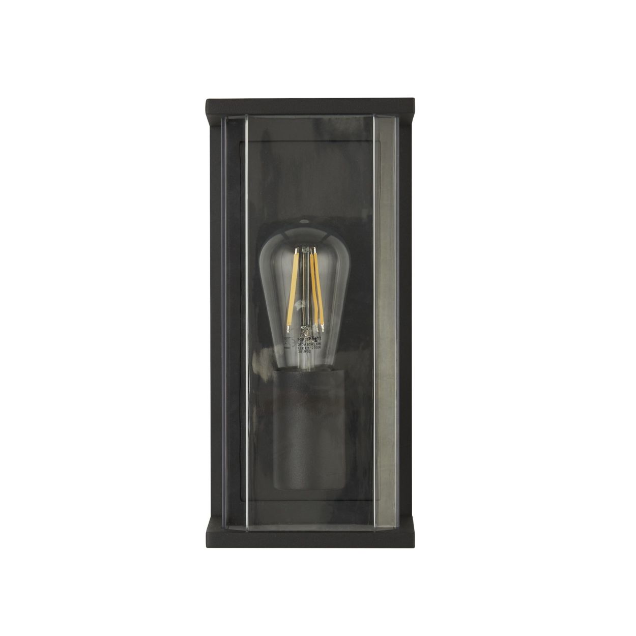 Searchlight Picadilly Buiten Wandlamp Grijs Metaal & Polycarbonate
