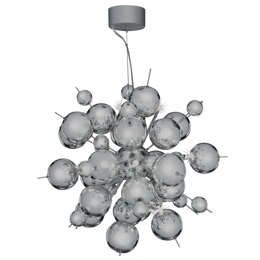 Searchlight Molecule 12Lt Pendant  - Polished Chrome Metal & Glass