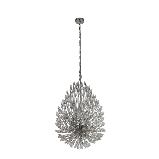 Searchlight Peacock 20Lt Hanglamp Chroom Metaal & Kristal