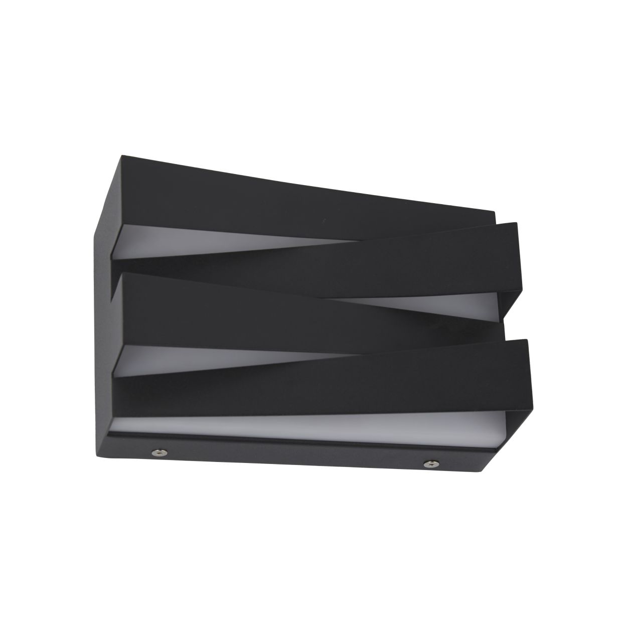 Searchlight Section LED Wandlamp, Sand Zwart Metaal