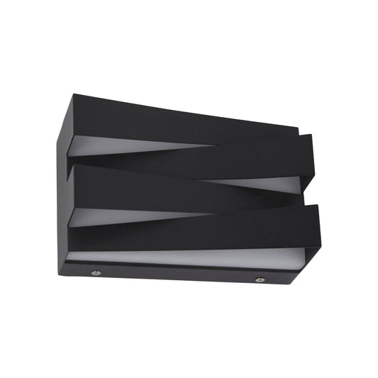 Searchlight Section LED Wandlamp, Sand Zwart Metaal