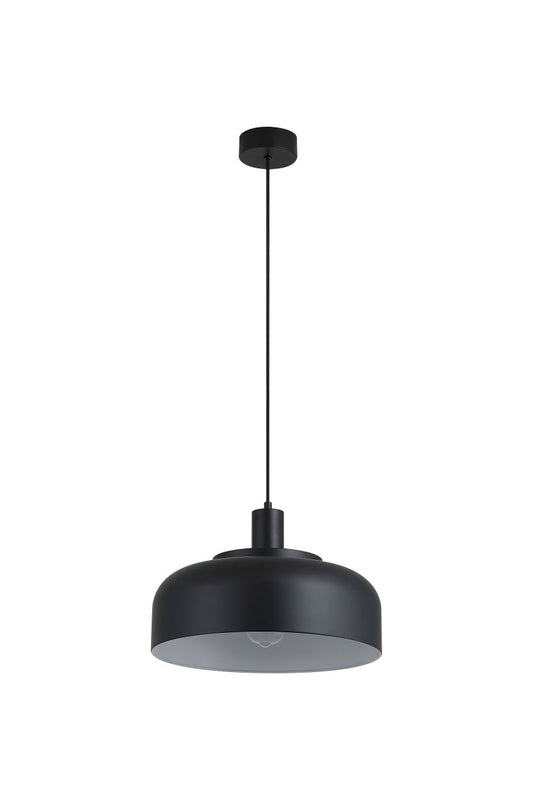 Searchlight Scotland 1Lt Hanglamp Convertible to Semi Flush Zwart Metaal