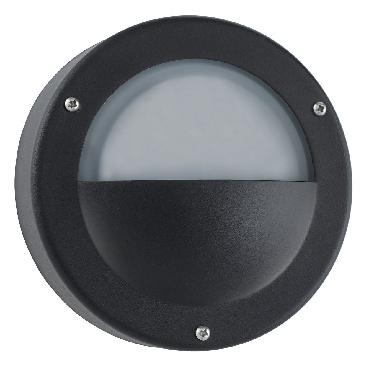 Searchlight Bangor LED Buiten Flush Zwart & Polycarbonate, IP44