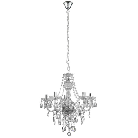 Searchlight Marie Therese 5Lt Hanglamp Helder Glas & Acryl