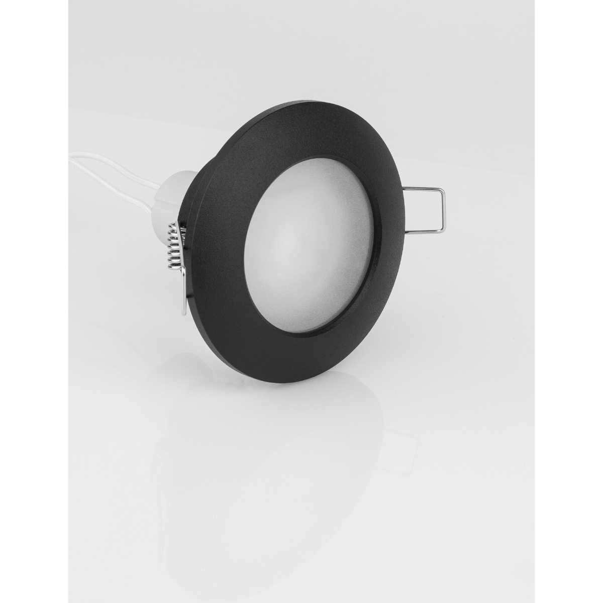 NovaLuce Inbouwspot IP44 Tex Zwart
